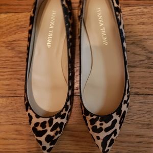 Ivanka Trump Leppard Ponty Flats